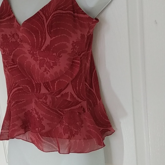 ESPRIT Collection Pleated Flower Cami Top Blouse XS - Picture 5 of 13